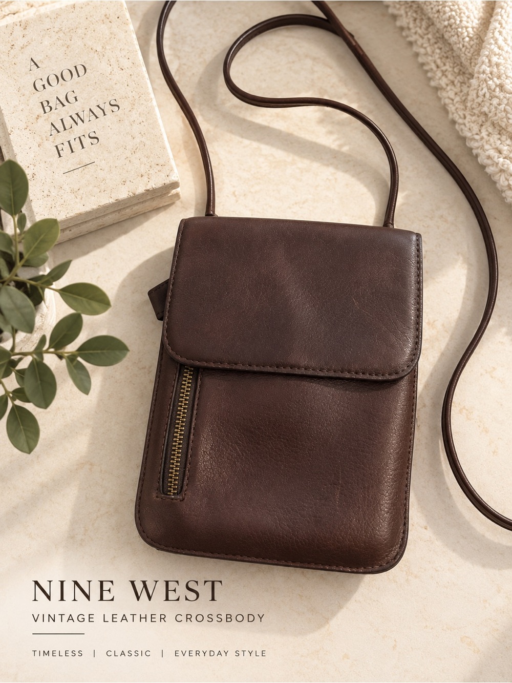 Vintage NINE WEST leather cross body